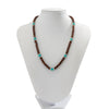 IngeSight.Z Mens Black Wood Beaded Choker Necklace Boho Green Stone Surfer Necklace Chunky African Tribal Necklace for Men 2022
