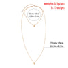 IngeSight.Z Minimalism Double Layer Long Beads Pendant Necklace For Women Vintage Tassel Chest Thin Chain Wedding Jewelry