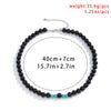 IngeSight.Z Natural Volcanic Rock Black Lava Stone Beads Choker Necklaces Women Men Short Collar Necklaces Neck Jewelry Collier
