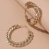 IngeSight.Z Punk Hyperbole Geometric Large Circle Hoop Earrings Kpop Street Chunky Thick Big Loop Earrings Female Jewelry Bijoux