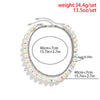 IngeSight.Z Punk Layered Imitation Pearl Rhinestone Choker Necklaces for Men Women Acrylic Seed Beaded Jewelry Set