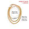 IngeSight.Z Punk Letter Beaded Heavy Metal Thick Chain Pendant Necklace For Women Vintage Imitation Pearls Choker Necklace Gift