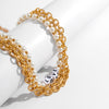 IngeSight.Z Punk Letter Beaded Heavy Metal Thick Chain Pendant Necklace For Women Vintage Imitation Pearls Choker Necklace Gift