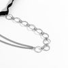 IngeSight.Z Punk Metal Ring Elastic Band Leg Thigh Chain for Women Sexy Simple Harness Silver Color Body Jewelry Party Gift 2022