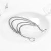 IngeSight.Z Punk Metal Tassel Multilayer Nose Earrings Chain for Women Hip Hop One-piece Nose Ring Piercing Stud Body Jewelry