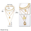 IngeSight.Z Punk Multi Layered Pearl Choker Necklace Collar Statement Virgin Mary Coin Crystal Pendant Necklace Women Jewelry