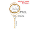 IngeSight.Z Punk Multilayer CCB Ball Beads Choker Necklace for Women Pearl Rhinestone Buckle Disc Tassel Long Chain Goth Neck
