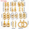 IngeSight.Z Punk Plastic Geometric Round Circle Square Drop Dangle Earrings Women Rhinestones Crystal Hanging Earrings Jewelry