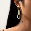 IngeSight.Z Punk Plastic Geometric Round Circle Square Drop Dangle Earrings Women Rhinestones Crystal Hanging Earrings Jewelry