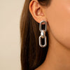 IngeSight.Z Punk Plastic Geometric Round Circle Square Drop Dangle Earrings Women Rhinestones Crystal Hanging Earrings Jewelry