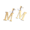 IngeSight.Z Punk Stainless Steel Letter M Pendant Drop Dangle Earrings for Women Statement Hanging Earrings Jewelry Oorbellen