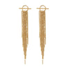 IngeSight.Z Punk Street Long Tassel Drop Dangle Earring Large Big Geometric Metal Hanging Earrings for Women Girls Retro Jewelry