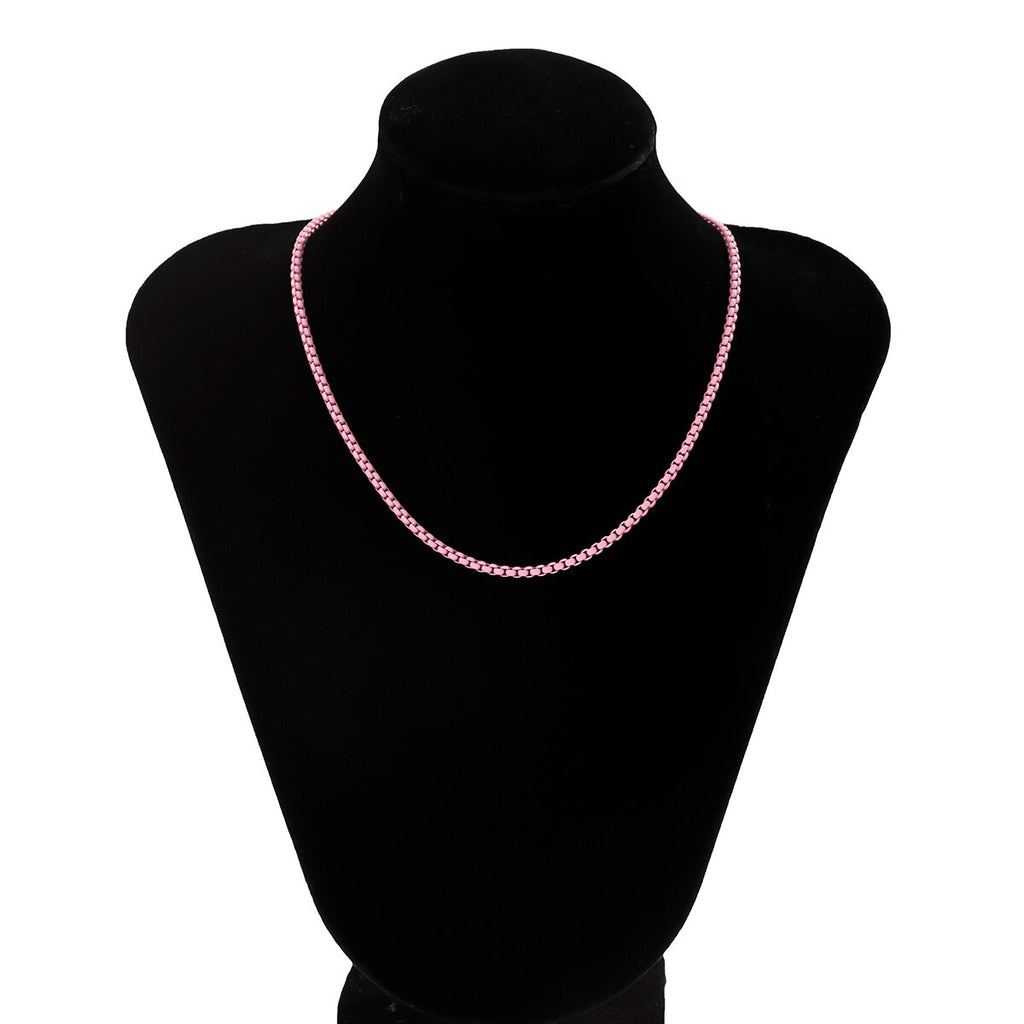 IngeSight.Z Rainbow Enamel Dripping Oil Necklace for Women 2022 Bohemia Candy Color Choker Necklace Summer Beach  Jewelry Gifts