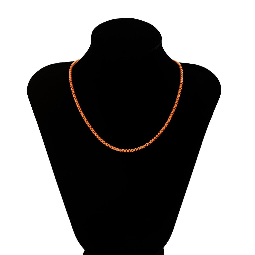 IngeSight.Z Rainbow Enamel Dripping Oil Necklace for Women 2022 Bohemia Candy Color Choker Necklace Summer Beach  Jewelry Gifts