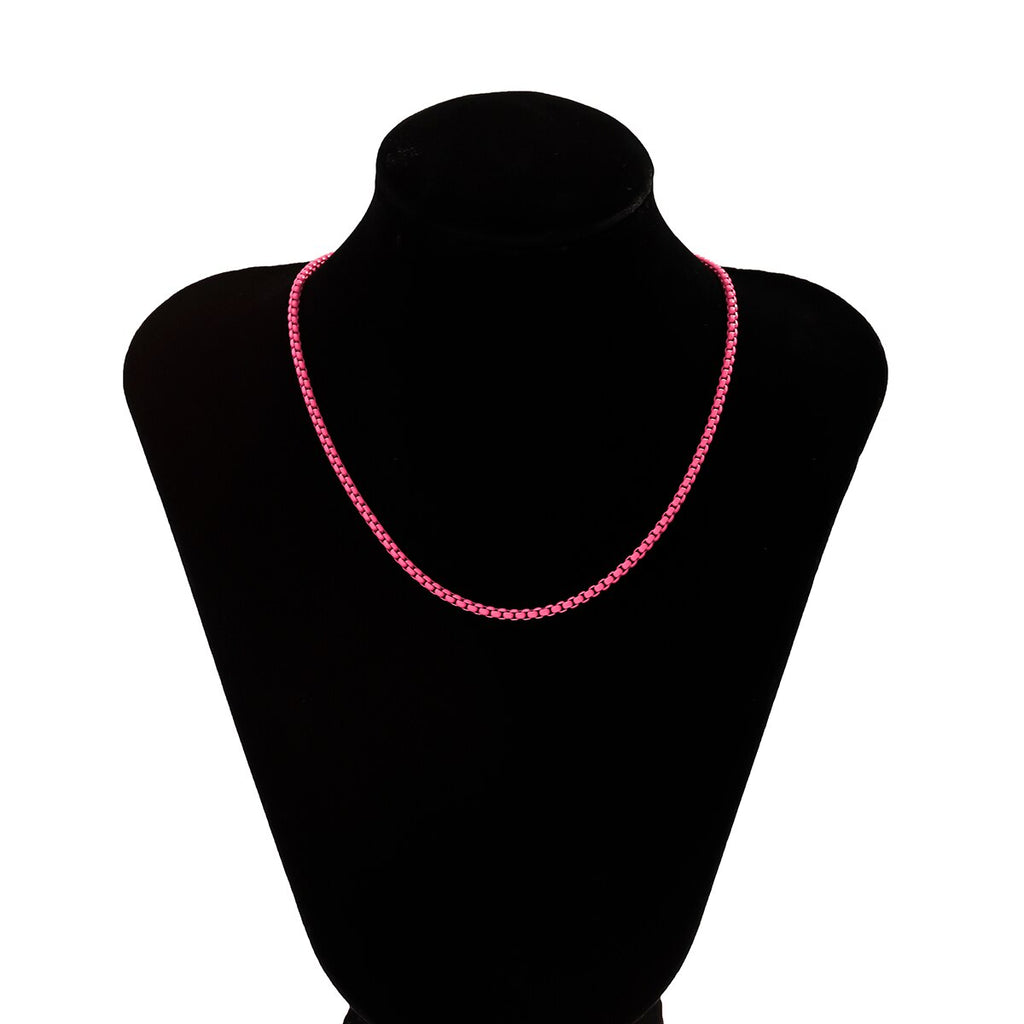 IngeSight.Z Rainbow Enamel Dripping Oil Necklace for Women 2022 Bohemia Candy Color Choker Necklace Summer Beach  Jewelry Gifts