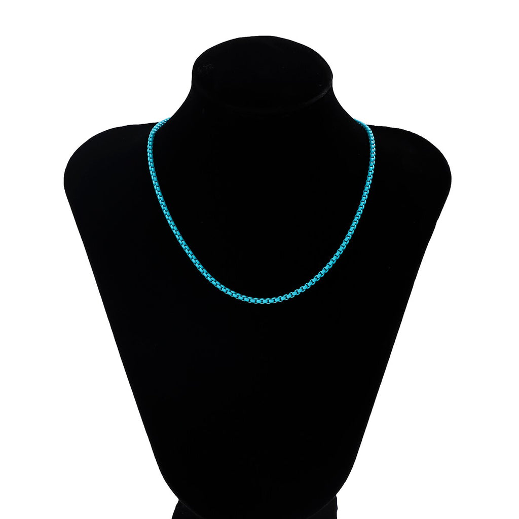 IngeSight.Z Rainbow Enamel Dripping Oil Necklace for Women 2022 Bohemia Candy Color Choker Necklace Summer Beach  Jewelry Gifts