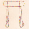IngeSight.Z Rainbow Seed Bead Garter Wraps Leg Chain Sexy Summer Beach Harness Thigh Chain for Women Body Jewelry Nightclub Bar