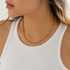 IngeSight.Z Rainbow Spray Paint Iron Chain Beads Choker Necklace for Women Boho 8 Colors Link Y2K Necklace Collier Jewelry