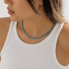 IngeSight.Z Rainbow Spray Paint Iron Chain Beads Choker Necklace for Women Boho 8 Colors Link Y2K Necklace Collier Jewelry
