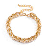 IngeSight.Z Retro Twisted Metal Curb Miami Choker Necklace Hip Hop Chunky Thick Aluminium Chain Short Clavicle Necklaces Jewelry