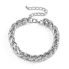 IngeSight.Z Retro Twisted Metal Curb Miami Choker Necklace Hip Hop Chunky Thick Aluminium Chain Short Clavicle Necklaces Jewelry