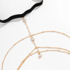 IngeSight.Z Sexy Multilayer Tassel Pearl Clip Bead Leg Chain for Women Simple Adjustable Elastic Thigh Chain Beach  Body Jewelry