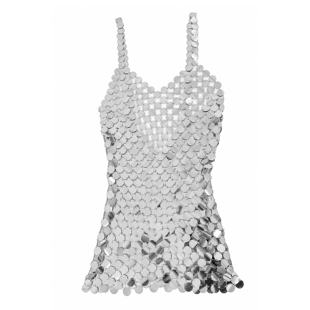 IngeSight.Z Sexy Plastic Sequins Bra Bikini Dress Body Chain for Women