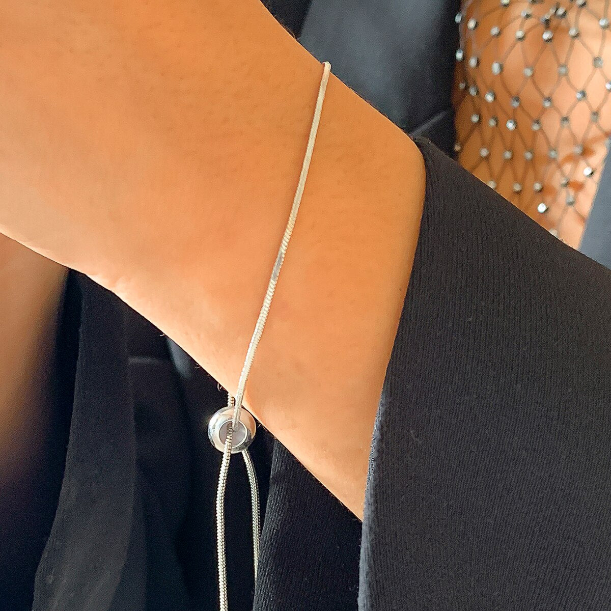 IngeSight.Z Simple Copper Thin Snake Chain Bracelets Bangles Gold Color Adjustable Friendship Bracelets Female Men Wrist Jewelry