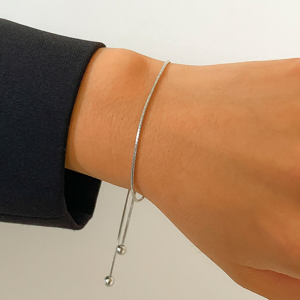 IngeSight.Z Simple Copper Thin Snake Chain Bracelets Bangles Gold Color Adjustable Friendship Bracelets Female Men Wrist Jewelry