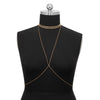 IngeSight.Z Simple Cross Harness Bra Chest Chain Necklace for Women Sexy Bikini Waist Belt Body Chain Jewelry Party