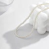 IngeSight.Z Simple Elegant White Imitation Pearl Beaded Choker Necklace For Women Korean Clavicle Chain Collar Wedding Jewelry