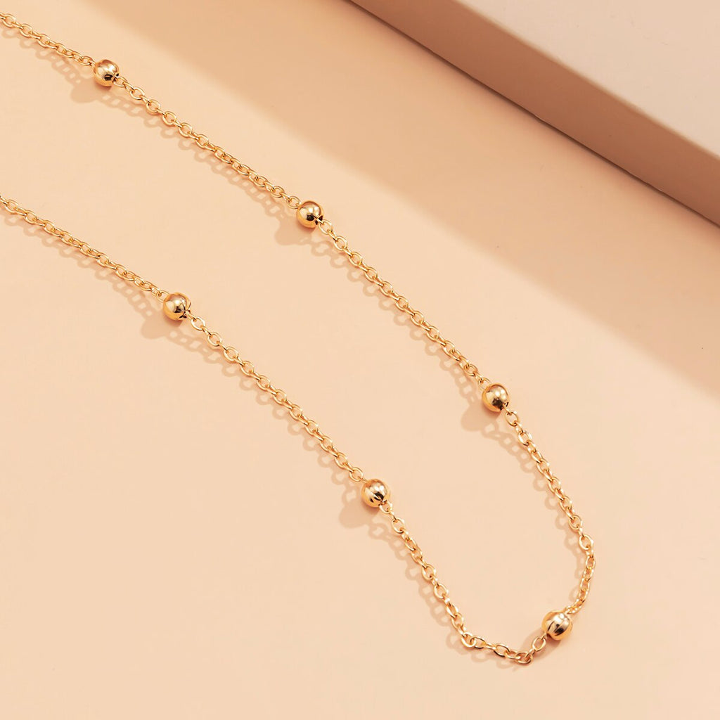 IngeSight.Z Simple Minimalist Bead Sunglasses Eyeglasses Chain Geometric Reading Glasses Chain Cord Holder Lanyard Neck Strap