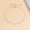 IngeSight.Z Simple Minimalist Multiple Pendant Necklace Statement Gold Color Star Tassel Choker Necklaces Collar Women Jewelry
