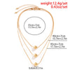 IngeSight.Z Simple Multi Layered CCB Beads Thin Snake Chain Necklaces for Women Punk Gold Color Chain Choker Necklace Jewelry