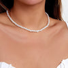 IngeSight.Z Simple Oval Pearl Chain Tassel Back Body Chain For Women Wedding Boho Imitation Pearl Pendant Necklace 2022 Beach
