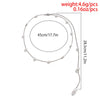IngeSight.Z Simple Oval Pearl Chain Tassel Back Body Chain For Women Wedding Boho Imitation Pearl Pendant Necklace 2022 Beach
