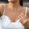 IngeSight.Z Simple Oval Pearl Chain Tassel Back Body Chain For Women Wedding Boho Imitation Pearl Pendant Necklace 2022 Beach