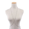 IngeSight.Z  Simple Style Cross Chest Belly Body Chain for Women Sexy Copper Sequins Bikini Beach Necklace Waist Chain Jewelry