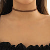IngeSight.Z Simple Woven Twisted Brown Velvet Choker Collar Neck for Women Goth Charm Clavicle Chain Necklace Party Accessories