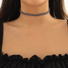 IngeSight.Z Simple Woven Twisted Brown Velvet Choker Collar Neck for Women Goth Charm Clavicle Chain Necklace Party Accessories