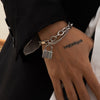 IngeSight.Z Stainless Steel Lock Padlock Pendant Bracelets Bangles Layered Charm Friendship Bracelets Wrist Chain Women Jewelry