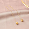IngeSight.Z Titanium Steel Long Tassel Earrings Elegant Small Ball Love Heart Drop Dangle Earrings for Women Girls Jewelry Gifts