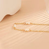 IngeSight.Z Trendy Freshwater Pearl Bracelet for Women Classic Simple Gold Color Link Chain Hand Jewelry Wedding Jewelry Gift