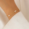 IngeSight.Z Trendy Freshwater Pearl Bracelet for Women Classic Simple Gold Color Link Chain Hand Jewelry Wedding Jewelry Gift