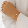 IngeSight.Z Trendy Freshwater Pearl Bracelet for Women Classic Simple Gold Color Link Chain Hand Jewelry Wedding Jewelry Gift