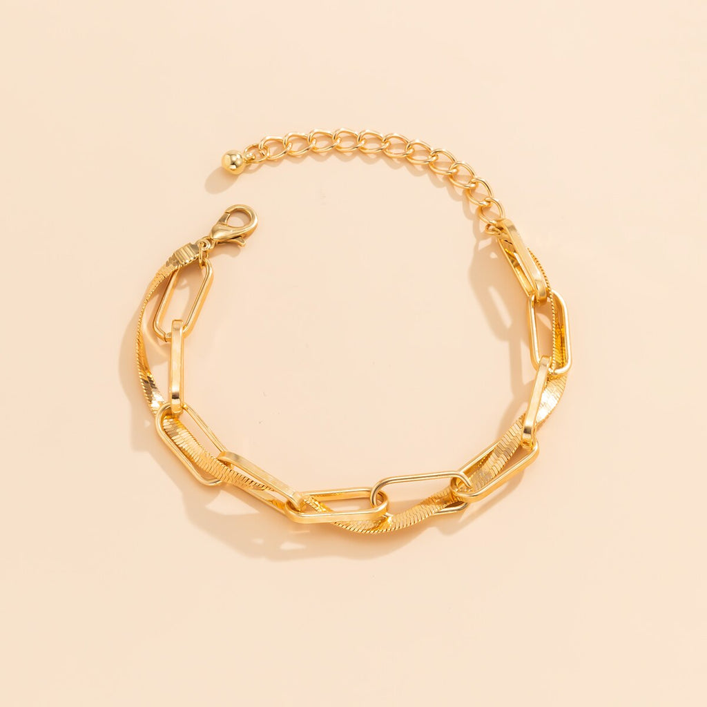 IngeSight.Z Vintage Copper Flat Thin Snake Chain Cross Metal Choker Necklaces for Women Short Clavicle Necklaces Collar Jewelry