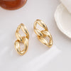 IngeSight.Z Vintage Geometric Long Double Circle Drop Earrings for Women Punk Exaggerated Large Dangle Earrings Trendy Jewelry