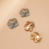 IngeSight.Z Vintage Metal Flower Stud Earrings for Women Imitation Pearl Piercing Earrings 2022 Jewelry Brincos Gift