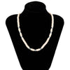 IngeSight.Z White Black Color Soft Clay Beads Choker Necklaces for Women Men Simple Minimalist Collar Necklaces Jewelry Gifts