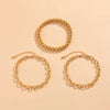 IngeSight.Z Women Plastic Beaded Chain Anklets Bracelets Punk Chunky Thick Anklets Set Barefoot Sandals On Foot Ankle Jewelry